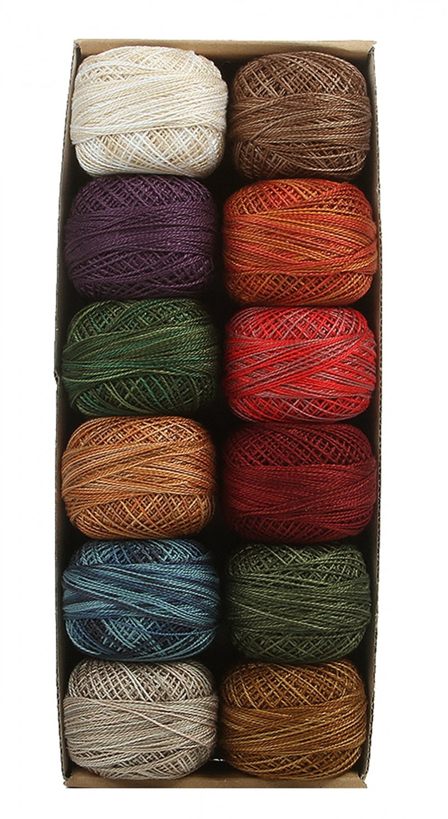 Valdani Variegated Pearl Cotton Ball Size 12 109yd Artists Pallete Collection