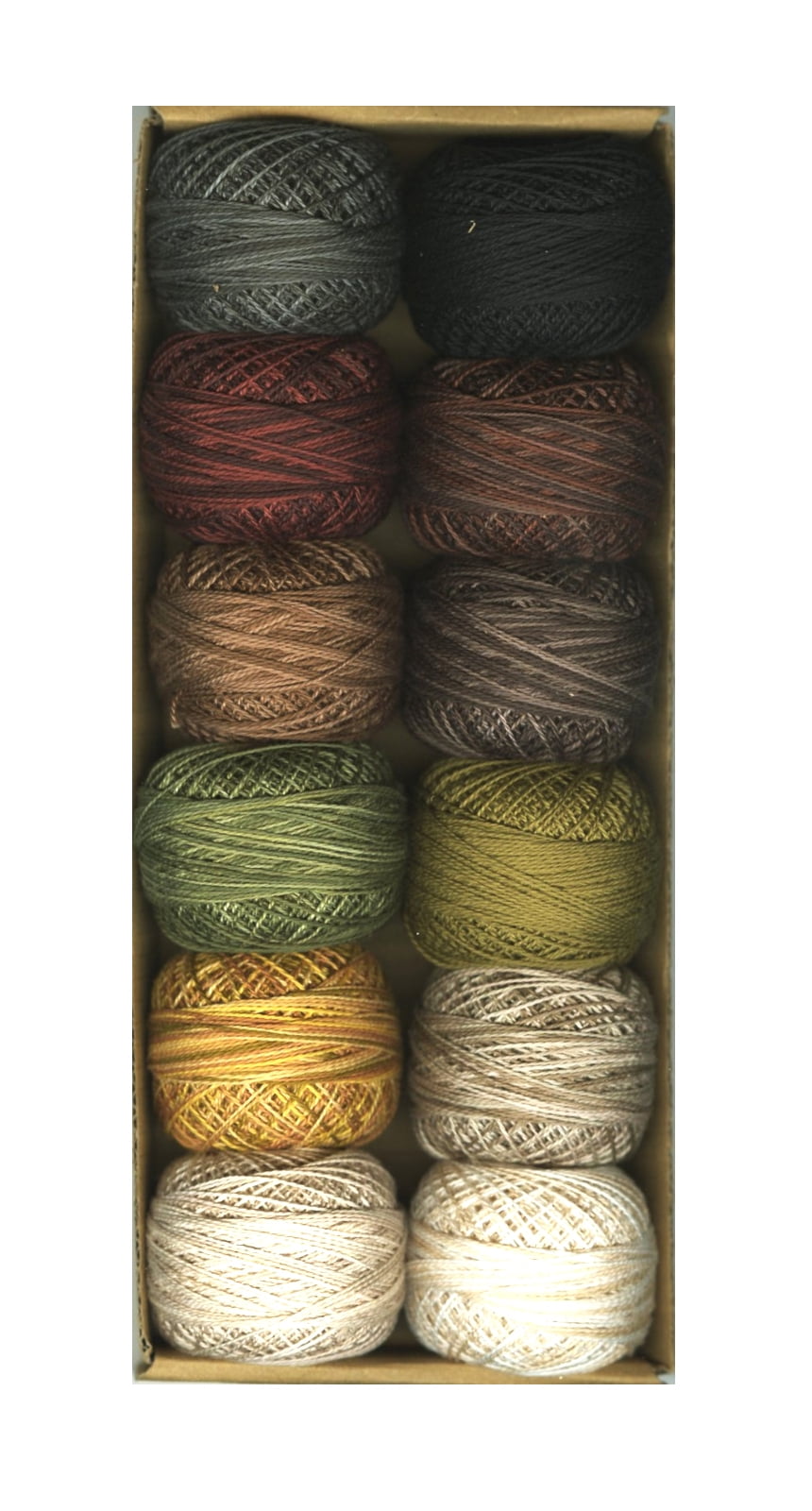 Valdani Variegated Pearl Cotton Ball Size 12 109yd Woodland Babies