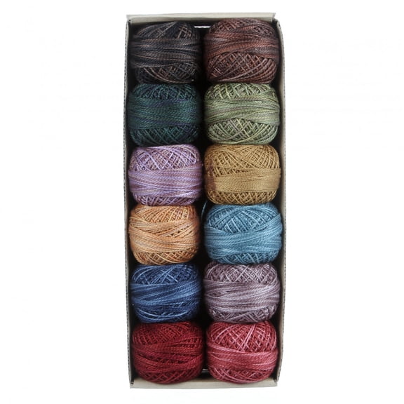 Valdani Variegated Pearl Cotton Ball Size 8 73yd Scrap Basket