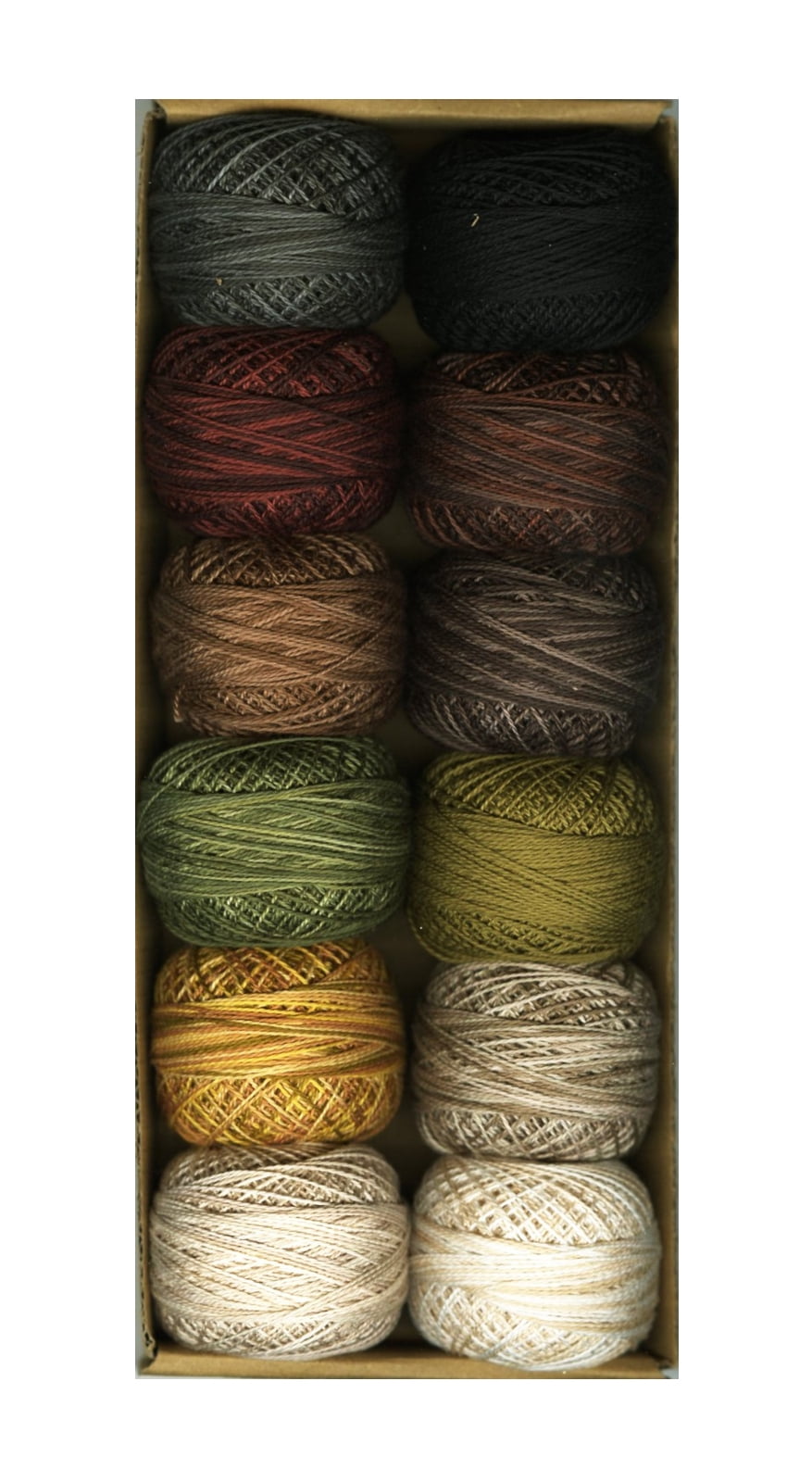 Valdani Variegated Pearl Cotton Ball Size 8 73yd Woodland Babies