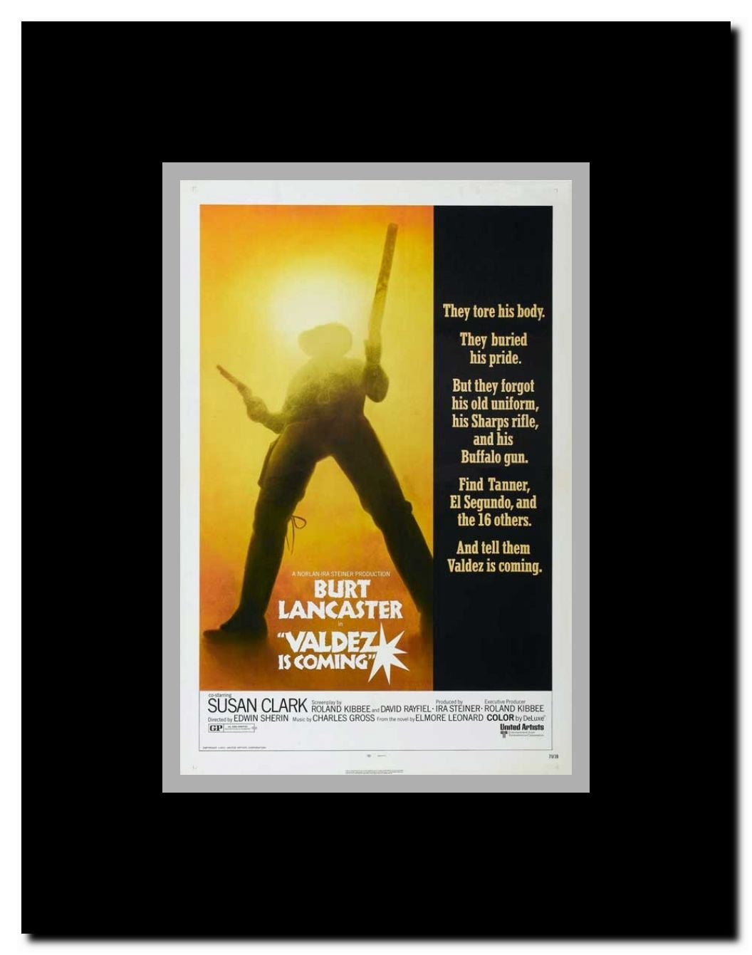 Valdez Is Coming Framed Movie Poster