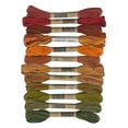 thumbnail image 1 of Valdini Floss 6 Strand Sampler 12 Assorted Colors Fabulous Autumn, 1 of 1