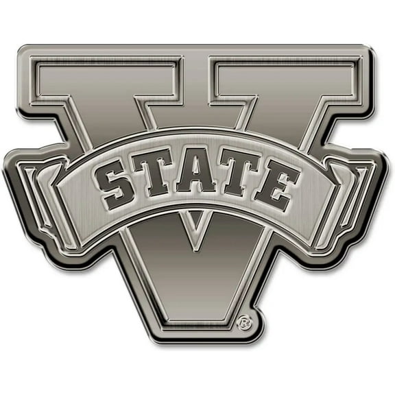 Valdosta State Blazers Solid Metal Auto Emblem Antique Nickel for Car/Truck/SUV