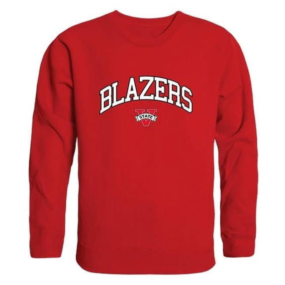 Valdosta State University Men Campus Crewneck Sweatshirt, Red - Small