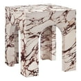 thumbnail image 1 of Valen Side Table in Red Marble, 1 of 12