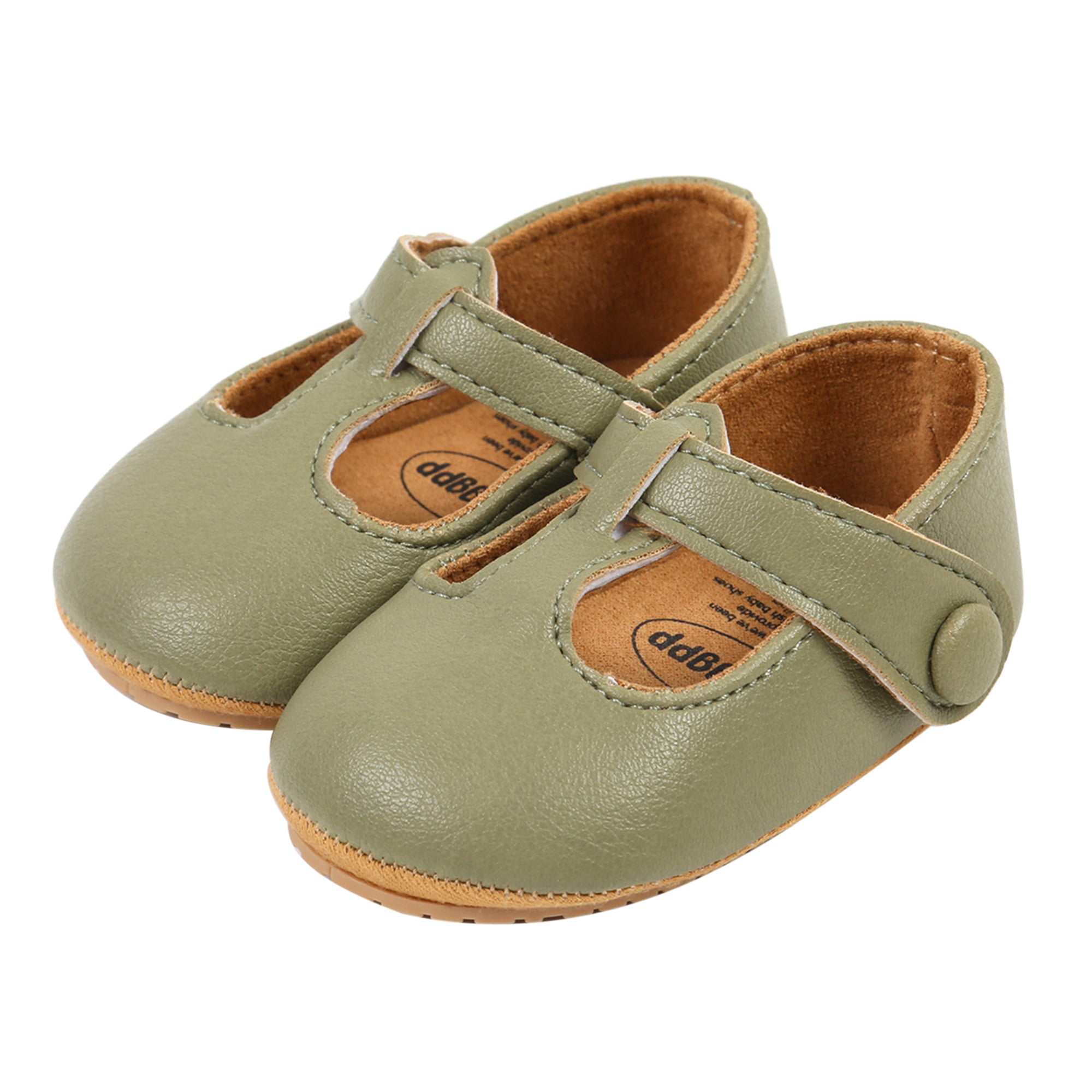 ValenSweet Baby Girl Premium PU Flats Infant First Walker Crib Shoes