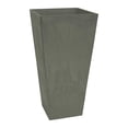 thumbnail image 1 of Valencia 10 In. X 20 In. Square Light Charcoal Plastic Planter With Self-Watering Tray, 1 of 3