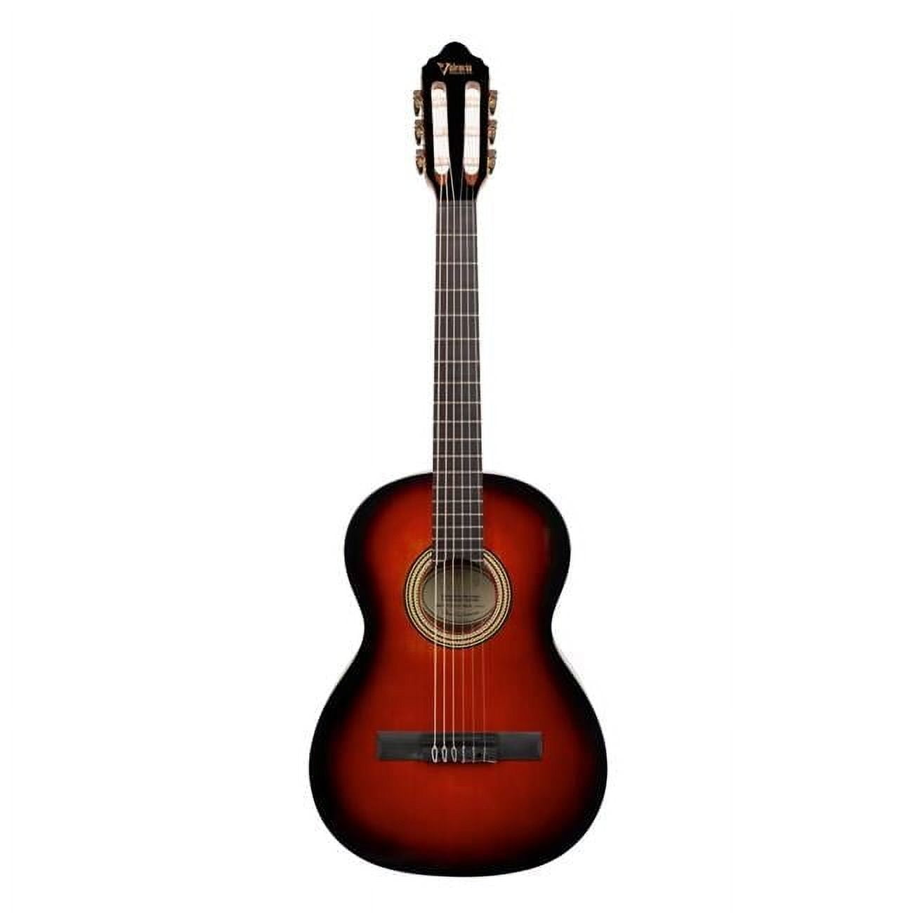 Valencia 260 Series Classical Guitar, Classic Sunburst Hybrid Slim Neck - Size 0.75