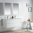 thumbnail image 1 of Valencia 48" Double w/ Medicine Cabinet (Glossy White), 1 of 6