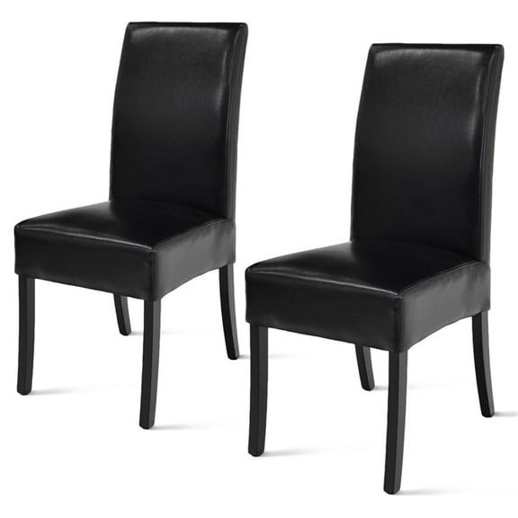 Valencia Bicast Leather Chair, Black