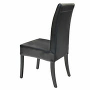 Valencia Bicast Leather Chair, Black
