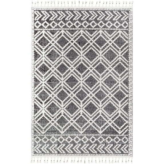 Valencia Black 2' x 3' Global Rectangle Area Rug