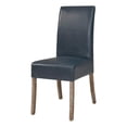 thumbnail image 1 of Valencia Bonded Leather Chair Drift Wood Legs, Vintage Blue, 1 of 5