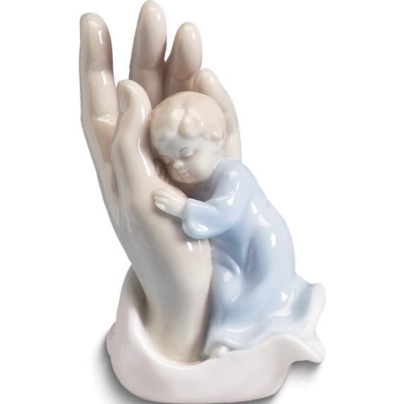 Valencia Collection Inspirational Palm Of My Hand Boy Figurine Designer Jewelry by Sweet Pea