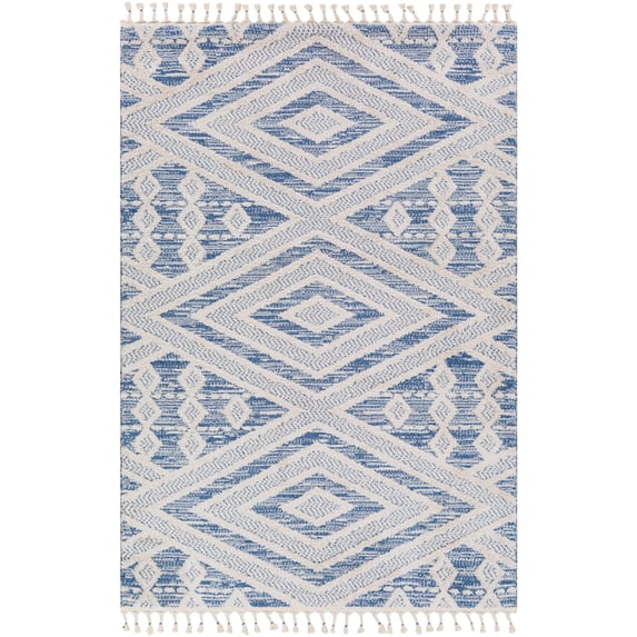 Valencia Dark Blue 2' x 3' Global Rectangle Area Rug