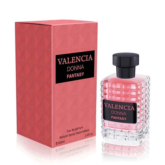 Valencia Donna Fantasy Eau de Parfum, Musk Perfume For Her,Fruity Smelling Perfumes Perfume for Women, Long Lasting Fragrance for Women100ml Spray