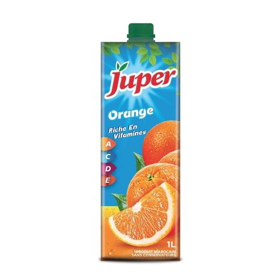 Valencia Juper Natural Orange Fruit Juice Cartons | Pack of 12