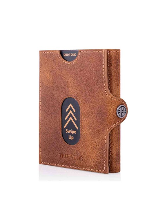 Valencia Full Grain Leather Trifold Wallet with Coin Pocket