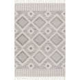 thumbnail image 1 of Valencia Light Gray 6'7" x 9' Global Rectangle Area Rug, 1 of 6