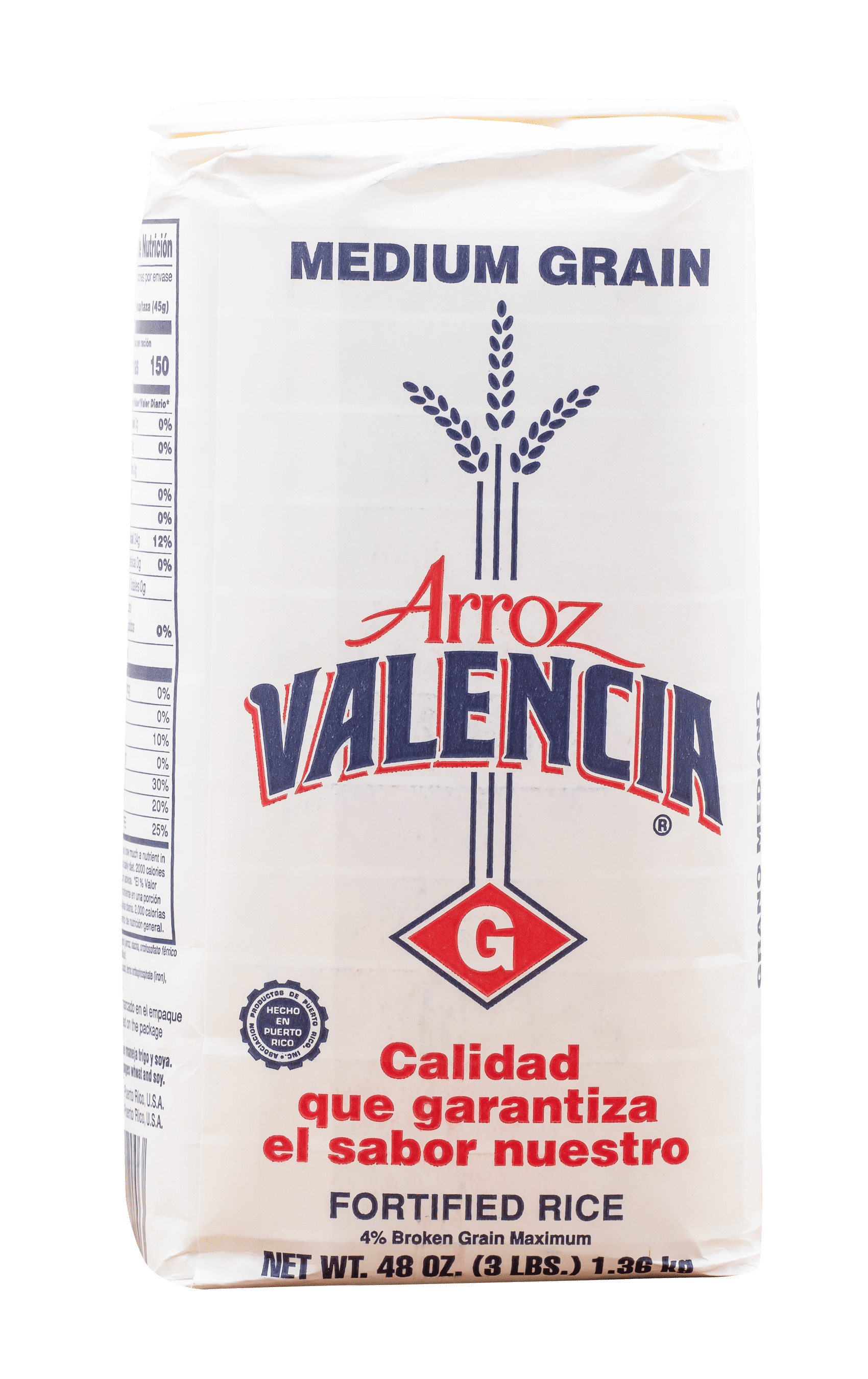 Valencia Medium Grain Rice white 3 lbs