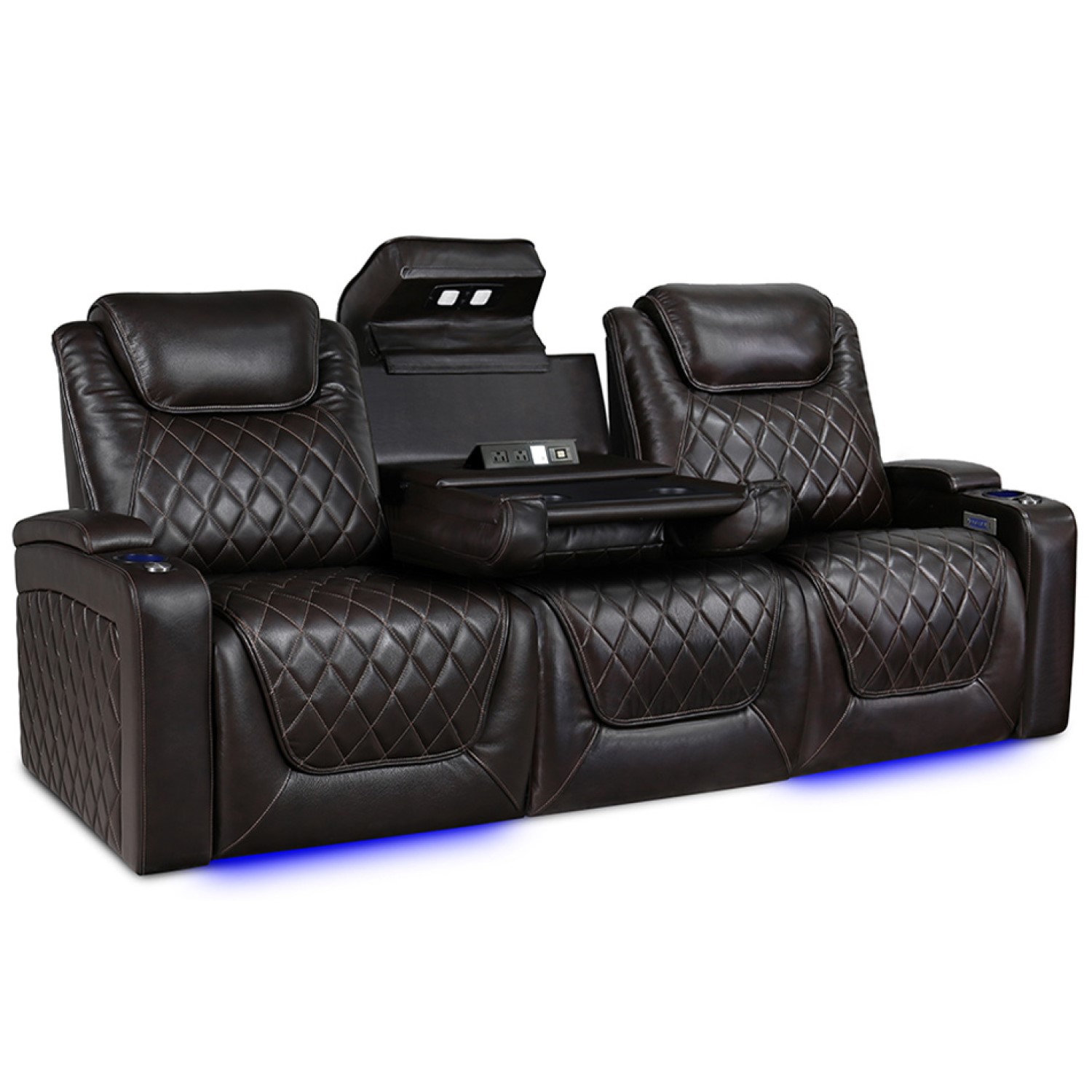 Valencia Oslo XL Home Theater Seating Premium Top Grain Italian Nappa 11000 Leather, Power