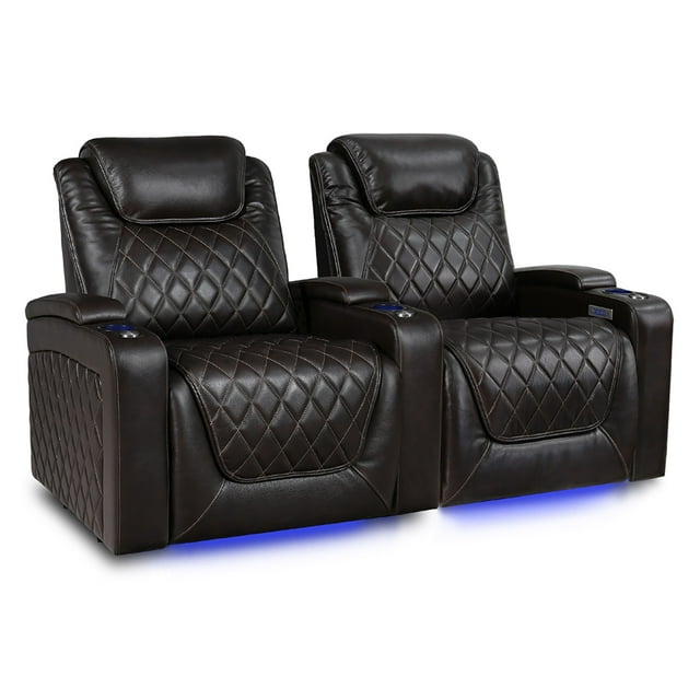 Valencia Oslo XL Home Theater Seating Premium Top Grain Italian Nappa 11000 Leather, Power