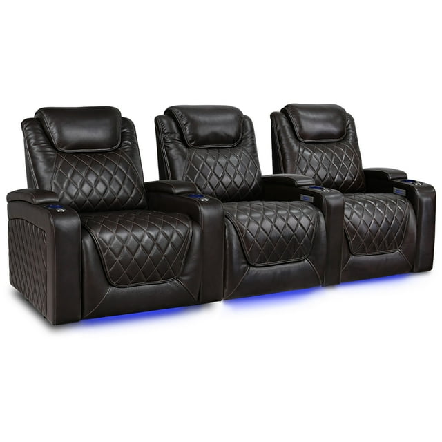 Valencia Oslo XL Home Theater Seating Premium Top Grain Italian Nappa 11000 Leather, Power