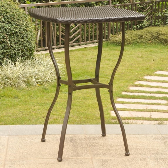 Valencia Resin Wicker Bar-Height Bistro Table