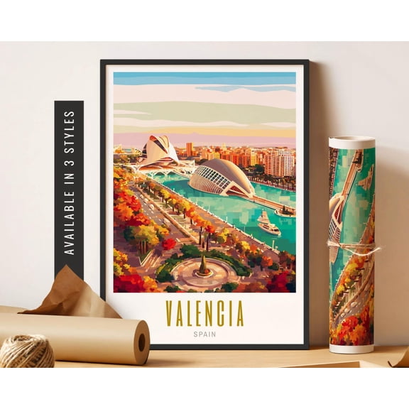 Valencia Spain Modern City Wall Decor
