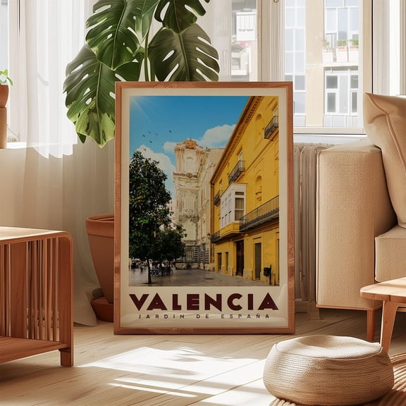 Valencia Spain Travel Valencia Travel Print Spain Art Prints Valencia Wall Art Valencia Print Spain Wall Art Vintage Spain Gift