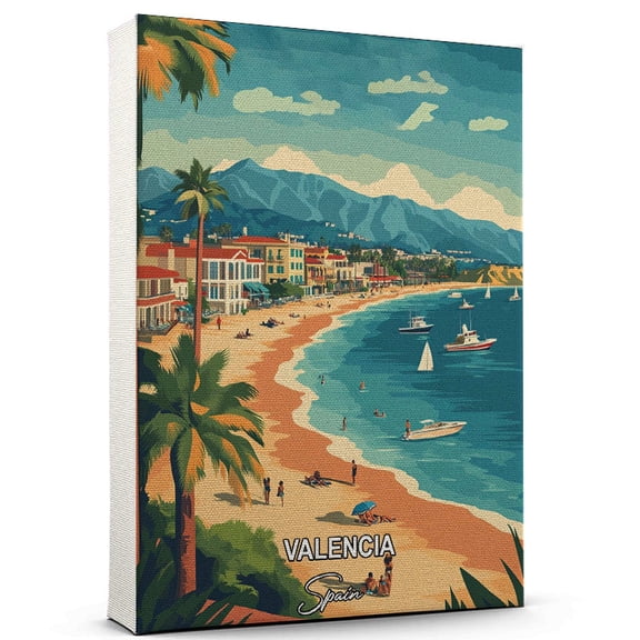 Valencia Travel Canvas Wall Art – Spain Canvas – Travel-Inspired Scene That Brings Peace, Color, and Culture Into Your Space