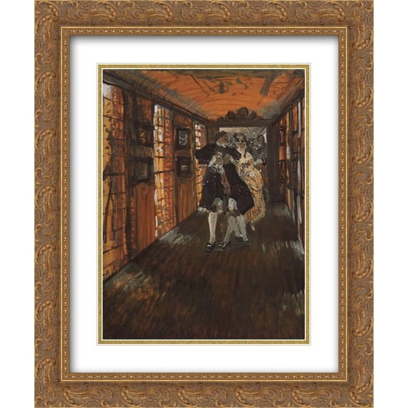 Valentin Serov 2x Matted 20x24 Gold Ornate Framed Art Print 'Grand Eagle Cup'