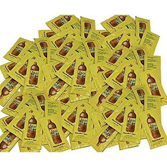 " Valentina Mexican Hot Sauce Picante Salsa Made From Chili Peppers Perfect For Chips Fast Foods Lunch Snacks or More 900 Packets of 0.3 Oz. (8 grams) Food Service "