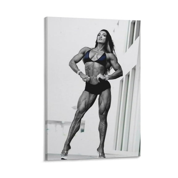 Valentina Mishina Portrait Female Bodybuilder Strength Gym Posters Canvas Wall Art Print For Room Aesthetic And Decor Poster For Bedroom Office Home Dorm Kitchen Bathroom Decor