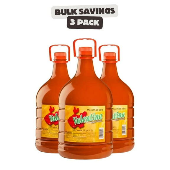 Valentina Red Label Mexican Hot Sauce 1 Gallon - 3/Case