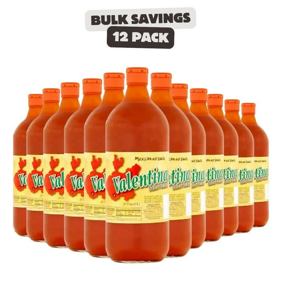 Valentina Red Label Mexican Hot Sauce 34 fl. oz. - 12/Case