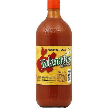 Valentina Salsa Picante Mexican Hot Sauce, 34 fl oz, (1 Bottle)
