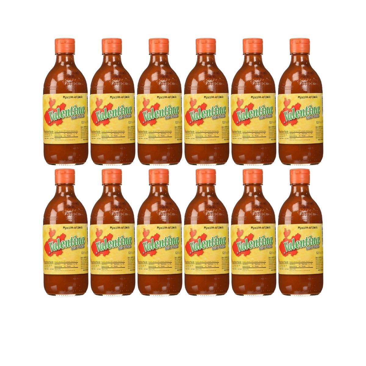 Valentina Salsa Picante Mexican Sauce (Hot Sauce, 12 oz 12 pack)