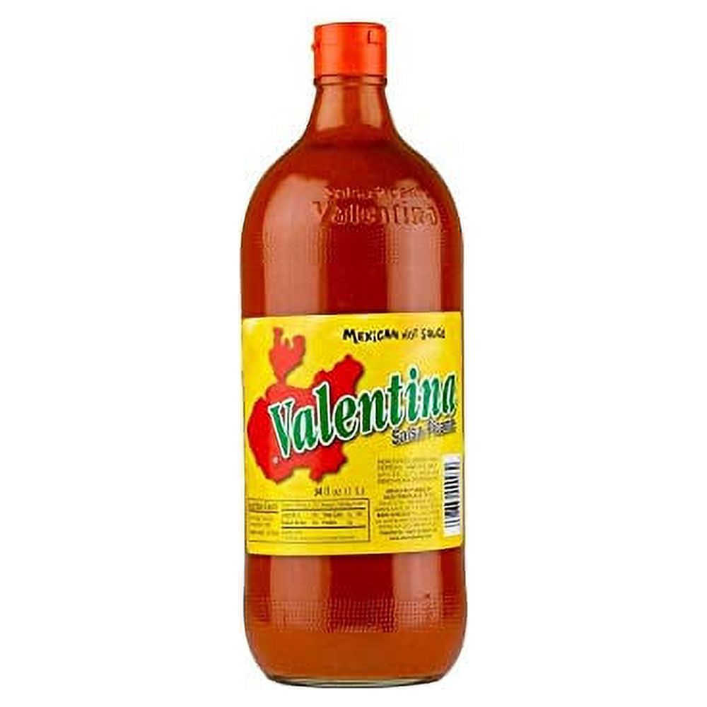 Valentina Salsa Picante Most Famous Mexican Hot Sauce with 34 Oz Bottle Sauce for Spicy Food