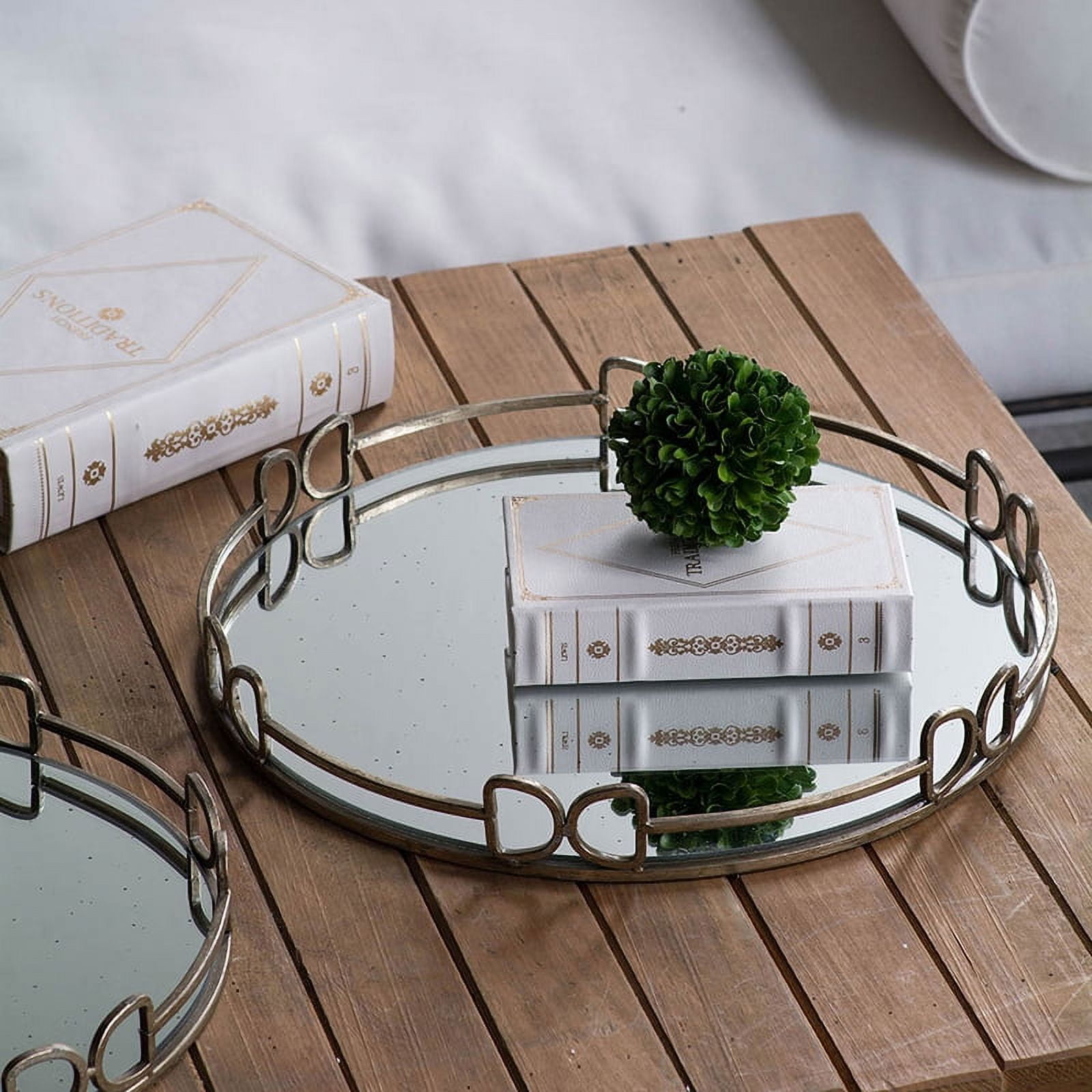 Round Mirror Tray