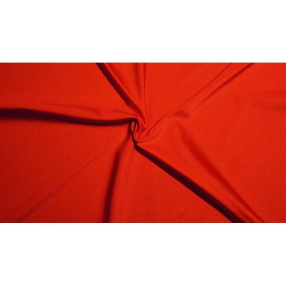 Valentina Textile INC Lycra Shiny Milliskin Nylon Spandex Fabric 4 Way Stretch 58" Wide Sold by The Yard Many Colors(Red, 5 Yard)