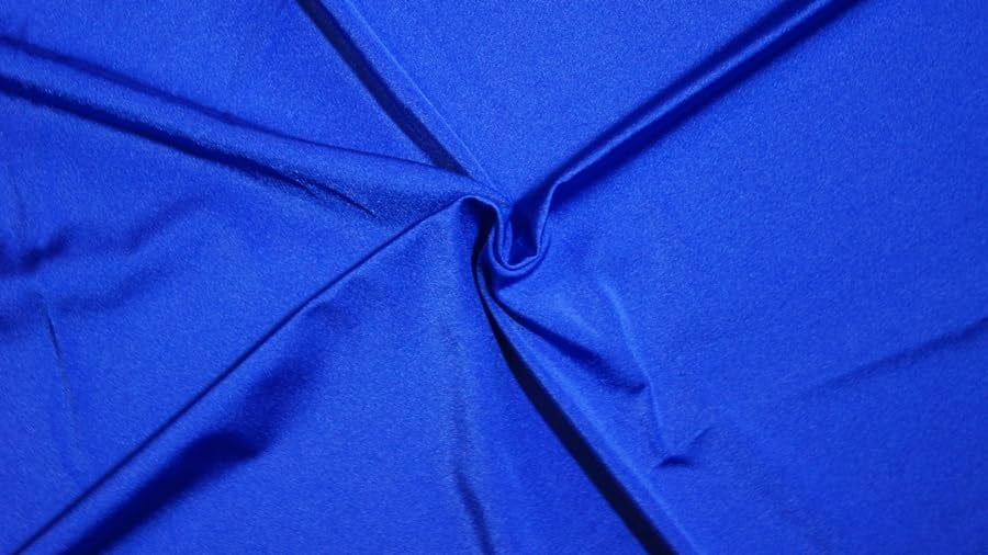 INC Lycra Shiny Milliskin Nylon Spandex Fabric 4 Way Stretch 58" Wide Sold by The Yard Many Colors(Royal Blue, 5 Yard)