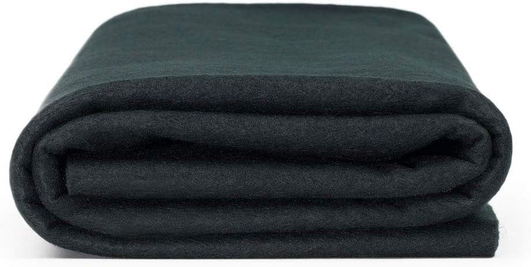 Valentina Textile Inc Felt Fabric by The Yard - 72" Wide & 1.6mm Thick Acrylic Felt - Soft and Durable Felt Fabric for DIY Arts & Crafts, Decorations and More( 1 Yard, Black)