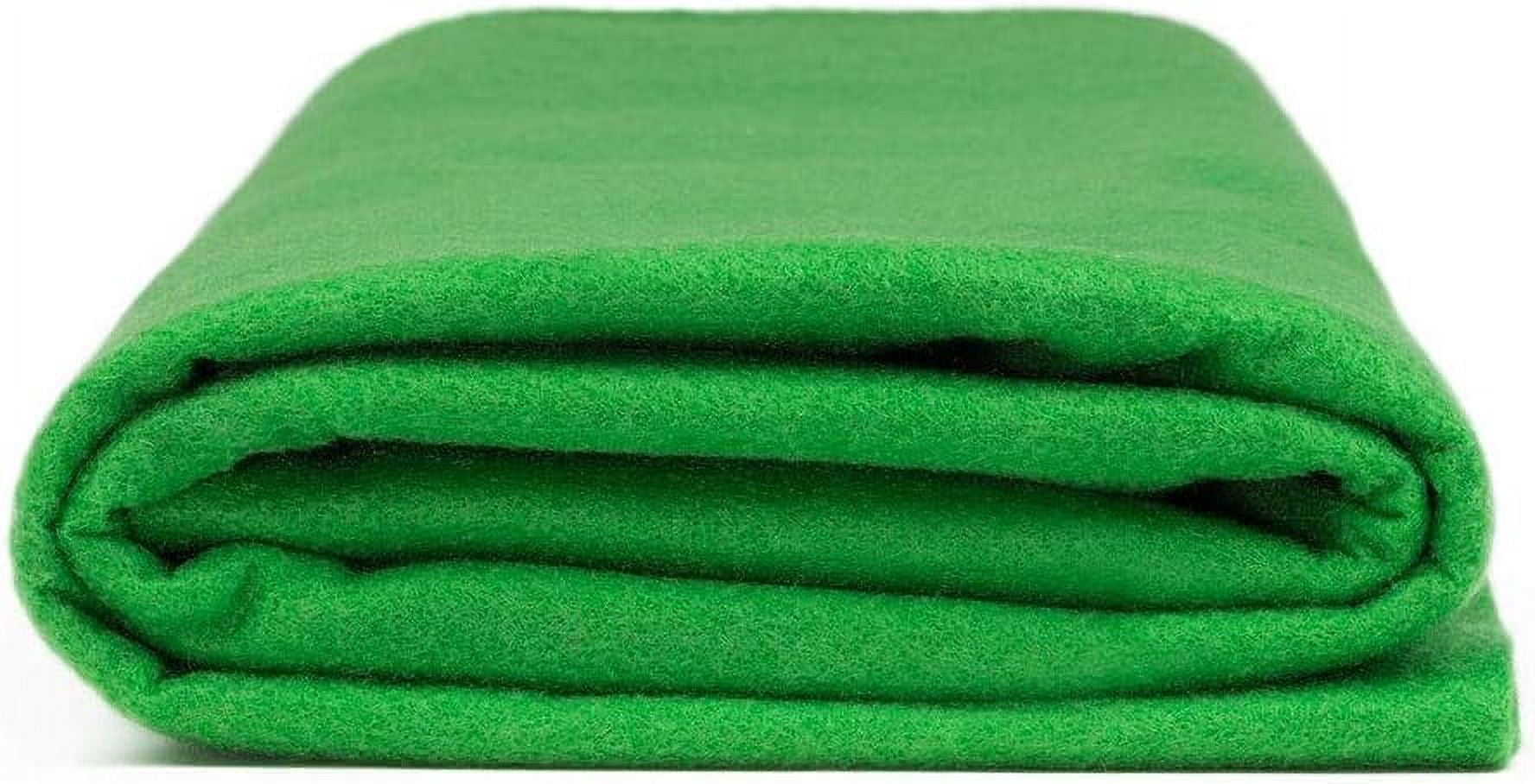 Valentina Textile Inc Felt Fabric by The Yard - 72" Wide & 1.6mm Thick Acrylic Felt - Soft and Durable Felt Fabric for DIY Arts & Crafts, Decorations and More( 5 Yard, Apple Green)
