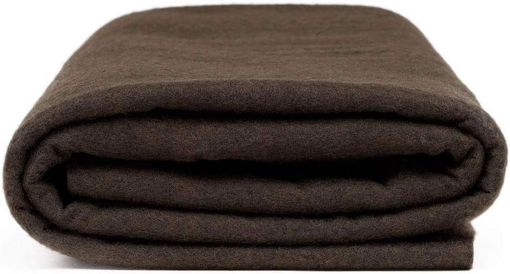 Valentina Textile Inc Felt Fabric by The Yard - 72" Wide & 1.6mm Thick Acrylic Felt - Soft and Durable Felt Fabric for DIY Arts & Crafts, Decorations and More( 5 Yard, Brown)