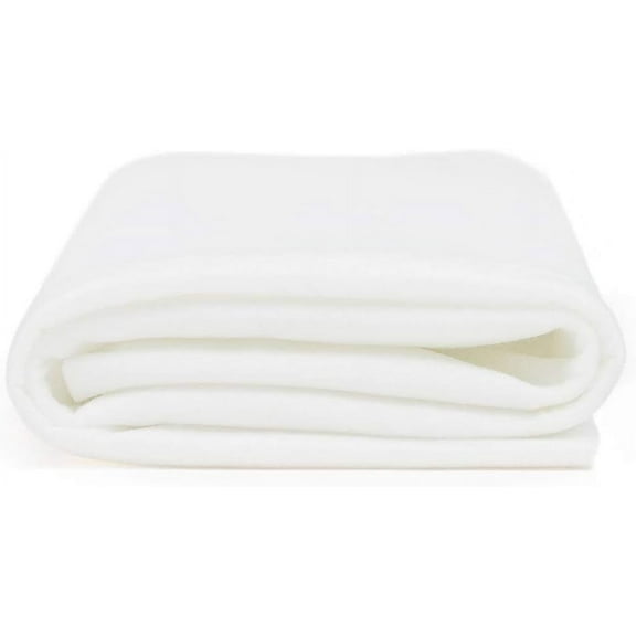 Valentina Textile Inc Felt Fabric by The Yard - 72" Wide & 1.6mm Thick Acrylic Felt - Soft and Durable Felt Fabric for DIY Arts & Crafts, Decorations and More( 5 Yard, White)