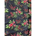 thumbnail image 1 of Valentina Textile Inc Lightweight mesh lace Fabric Features Embroidered on mesh with red Flowers and Green Leafs VT-13 (1 Yard, Multicolor), 1 of 1