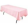 thumbnail image 1 of Valentina Textile Inc, Polyester Rectangular Tablecloth 60"x144" (Light Pink), 1 of 1