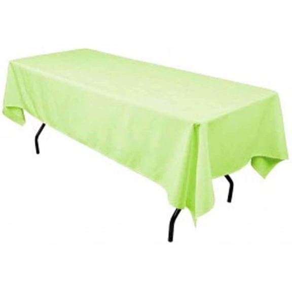 Valentina Textile Inc, Polyester Rectangular Tablecloth 60"x144" (Lime)