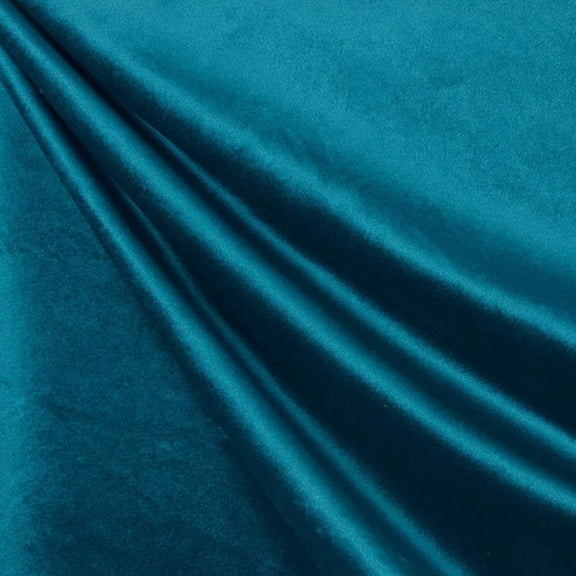 Valentina Textile Inc Royal Velvet Fabric by the Yard(1 Yard,Indigo )